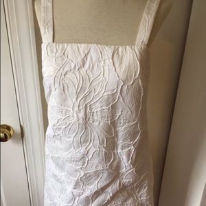 NWT J Crew white flower dress Size 4